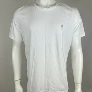 AllSaints Tonic Tee Shirt Ramskull Logo Short Sleeve Crew Neck Cotton Mens XXL